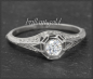 Preview: Diamant Ring mit 0,27ct, 585 Weißgold, Art Deco Design